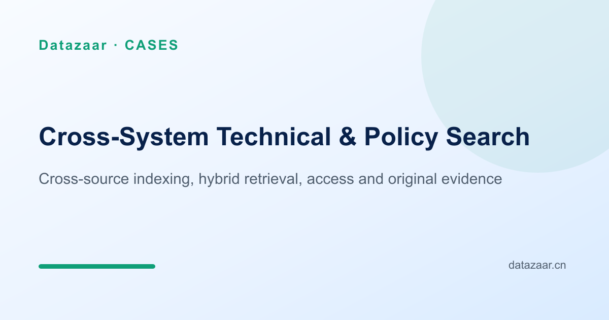 Cross-System Technical & Policy Search implementation overview