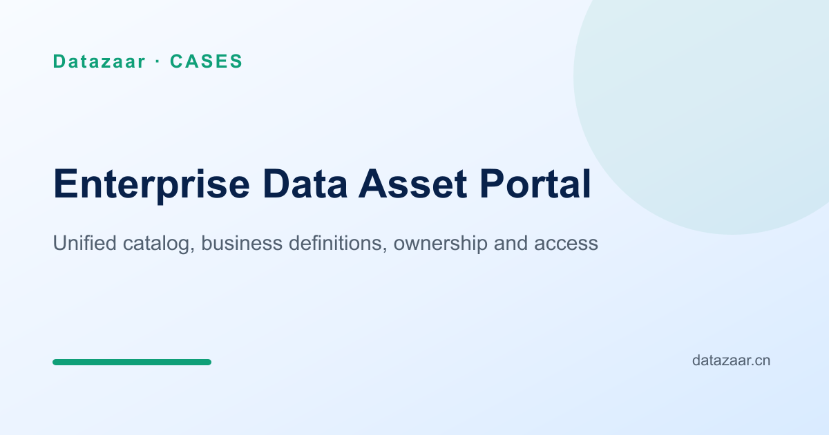 Enterprise Data Asset Portal implementation overview