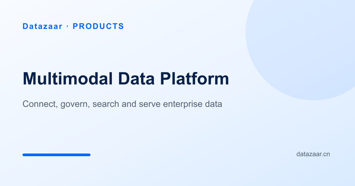 Multimodal Data Platform capability and data flow overview