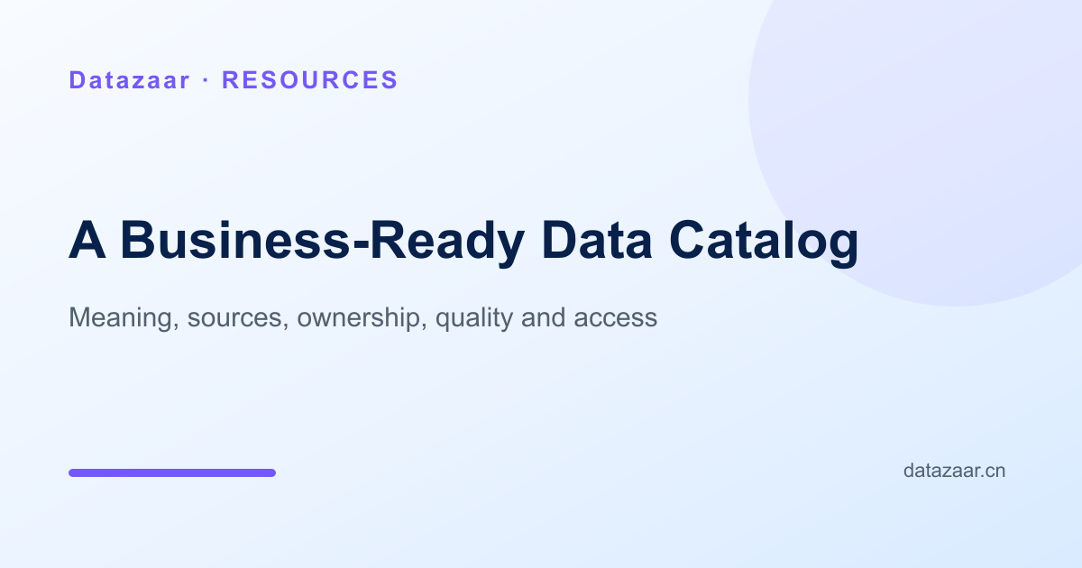 Making a Data Catalog Work for the Business cover image