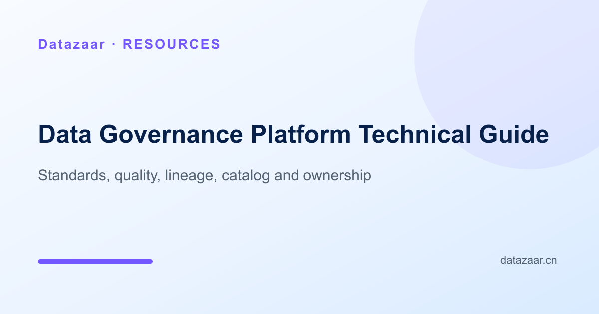 Building a Data Governance Platform: Standards, Quality, Lineage and Ownership architecture and implementation path