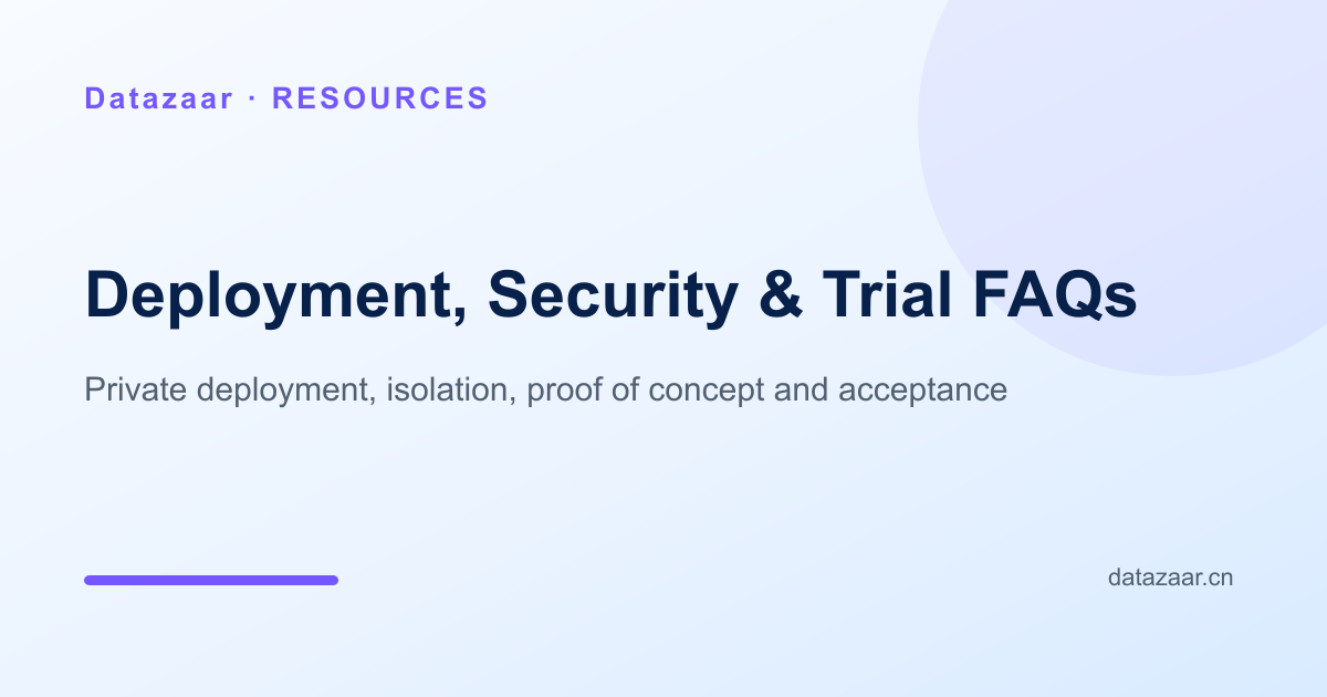 Deployment, Security and Trial FAQs cover image
